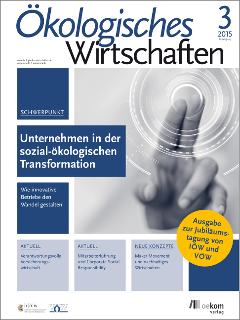 					Ansehen Bd. 30 Nr. 3 (2015): Unternehmen in der sozial-ökologischen Transformation
				