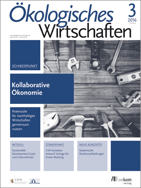 					Ansehen Nr. 3 (2016): Kollaborative Ökonomie
				