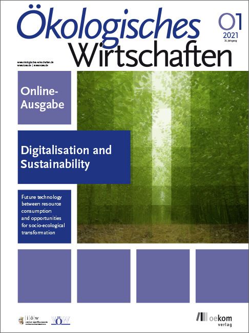 					Ansehen Bd. 36 Nr. O1 (2021): Digitalisation and Sustainability 
				