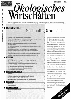 					Ansehen Bd. 20 Nr. 2 (2005): Nachhaltig Gründen!
				