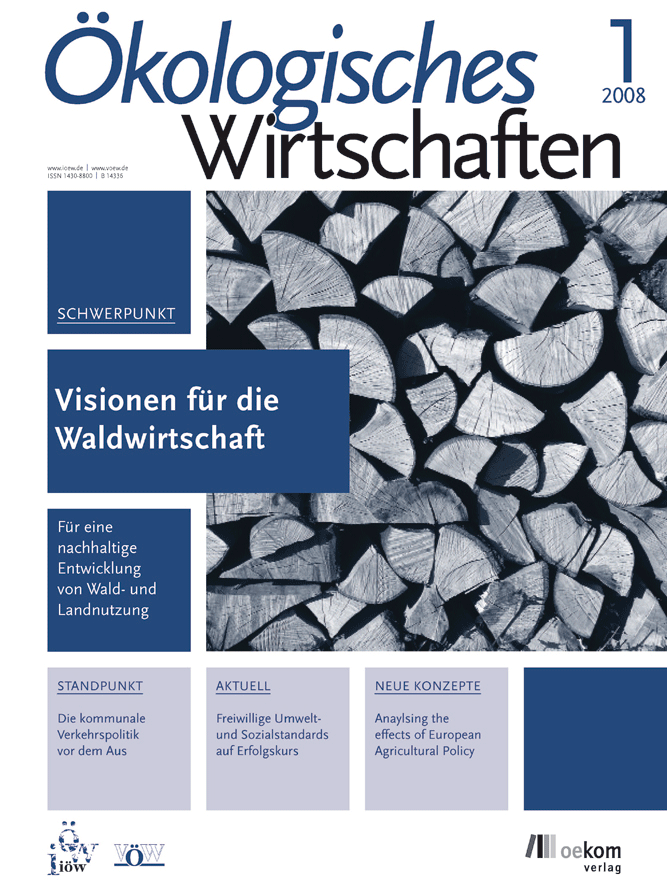 					Ansehen Bd. 23 Nr. 1 (2008): Visionen für die Waldwirtschaft
				