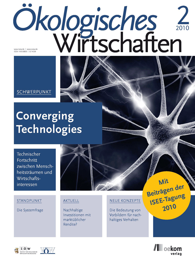 					Ansehen Bd. 25 Nr. 2 (2010): Converging Technologies
				