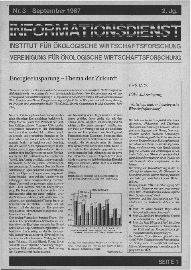 					Ansehen Bd. 2 Nr. 3 (1987): Ökologisches Wirtschaften
				