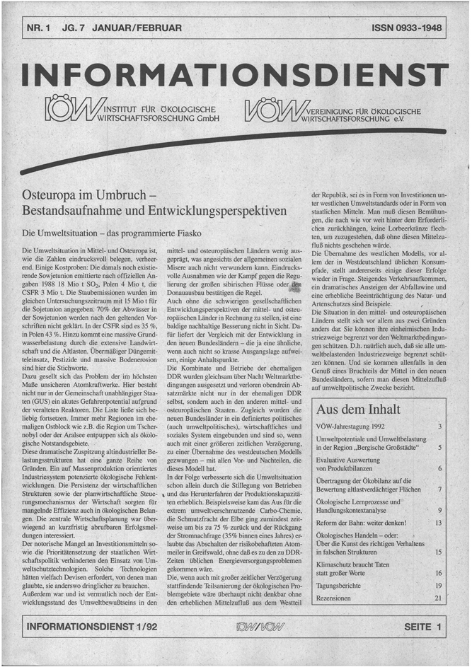 					Ansehen Bd. 7 Nr. 1 (1992): Ökologisches Wirtschaften
				