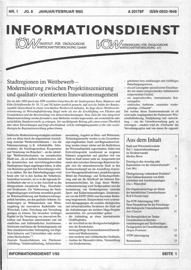 					Ansehen Bd. 8 Nr. 1 (1993): Ökologisches Wirtschaften
				