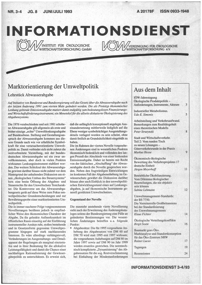 					Ansehen Bd. 8 Nr. 3-4 (1993): Ökologisches Wirtschaften
				