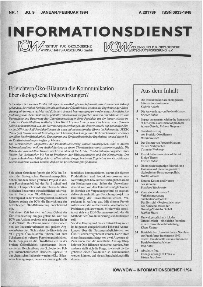 					Ansehen Bd. 9 Nr. 1 (1994): Öko-Bilanzen
				